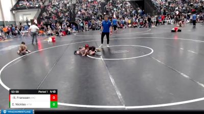 53-58 lbs Quarterfinal - Ryan Franssen, Broken Bow Wrestling Club vs Chaypin Nicklas, WTW