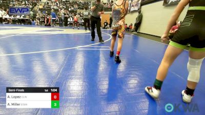 64 lbs Semifinal - Adrien Lopez, Clinton Youth Wrestling vs Ayson Miller, Standfast OKC