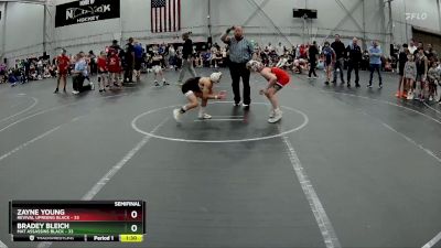 72 lbs Semis (4 Team) - Zayne Young, Revival Uprising Black vs Bradey Bleich, Mat Assassins Black