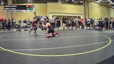 132 lbs Consi Of 64 #2 - Landon Bernal, Imperial vs Marley Hogai, Livewire