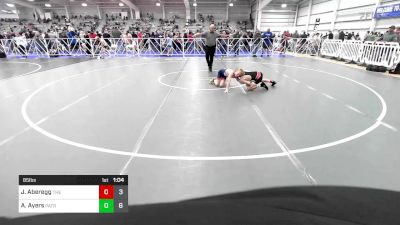 85 lbs Rr Rnd 2 - Jaxon Aberegg, The Wrestling Mill vs AJ Ayers, Patriot USA Wrestling Club