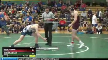 144 lbs Cons. Round 2 - Liam Schram, LEBANON vs Christian Gau, SOLON