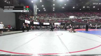 126 lbs Quarterfinal - Aramis Rivera, Montana Disciples vs Aiden Sweat, Kalispell Wrestling Club