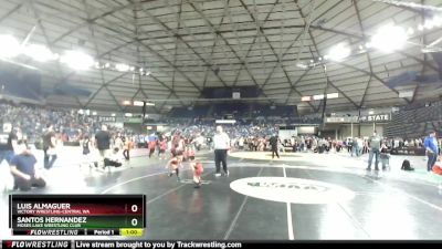 43 lbs 1st Place Match - Santos Hernandez, Moses Lake Wrestling Club vs Luis Almaguer, Victory Wrestling-Central WA