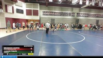 86 lbs Quarterfinal - Braddock Hooper, Bruin Wrestling Club vs Hudson Philips, Wasatch