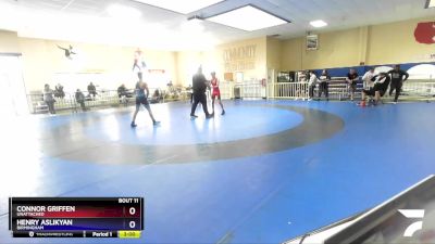 49kg/108lbs Round 1 - Connor Griffen, Unattached vs Henry Aslikyan, Birmingham