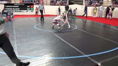 90_B lbs Round Of 64 - Lincoln Haines, Gettysburg vs Porter Gilligan, Bradford