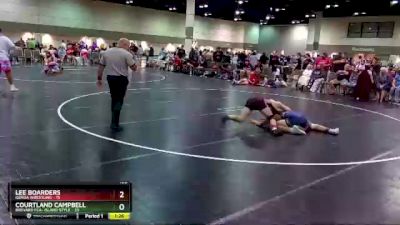 160 lbs Round 4 (16 Team) - Courtland Campbell, Brevard FCA- Island Style vs Lee Boarders, Genoa Wrestling