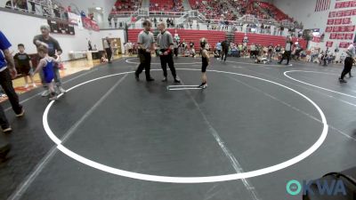 46 lbs Quarterfinal - Mark Gaches, Ada Youth Wrestling vs Kasen Fuller, Comanche Takedown Club