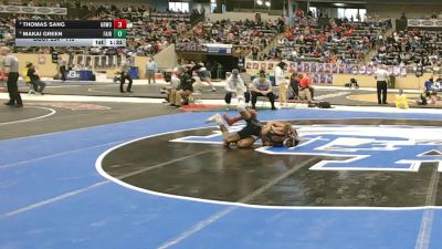113 lbs Champ. Round 2 - Thomas Sang, Greenwood vs Makai Green, Fairdale
