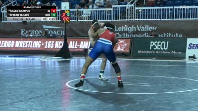 174 lbs Quarterfinal - Caleb Campos, American vs Myles Takats, Bucknell