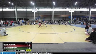 90 lbs Cons. Round 4 - Reese Nebeker, South Hills Middle School vs Gunner Sanchez, Legacy Wrestling Academy