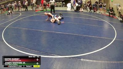 132 lbs Semifinal - Joseph Whitford Jr., Team Pride Academy vs Kixten Barney, Uintah Jr High Wrestling