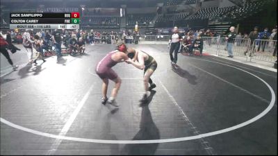 110 lbs Consi Of 4 - Jack Sanfilippo, Ridgewood vs Colton Carey, Pinelands