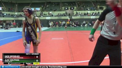 102 lbs Cons. Semi - Jack Grygelko, Centennial Youth Wrestling vs Alex Waltman, Little Falls