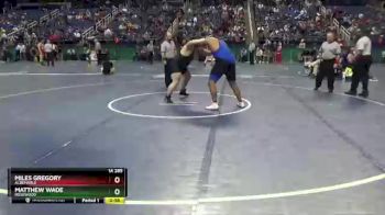 1A 285 lbs Cons. Round 1 - Matthew Wade, Rosewood vs Miles Gregory, Albemarle
