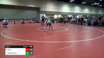 135 lbs Finals (8 Team) - Lily Whittenburg, STL YELLOW vs Haylee Selis, MXW Purple