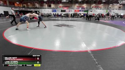 133 lbs Champ. Round 3 - Dillon Witt, Missouri Baptist University vs Lane Scorpil, William Penn (Iowa)