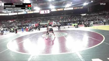 126 lbs Champ. Round 2 - Abraham Coronado, McQueen Nevada vs Dryssen Loos, Buhl