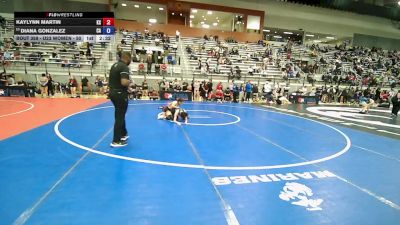 U23 Women - 50 lbs Cons. Round 4 - Kaylynn Martin, KS vs Diana Gonzalez, CA