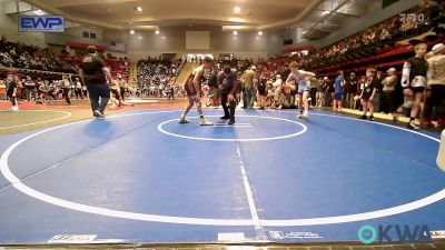 119 lbs Quarterfinal - Eli Boggan, Broken Arrow Wrestling Club vs Garrick George, Honey Badgers Wrestling Club