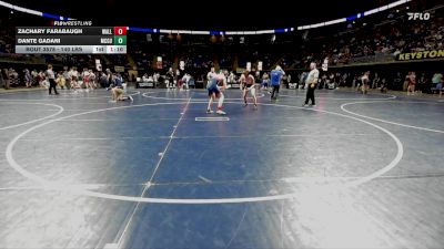 140 lbs Consy 1 - Zachary Farabaugh, Wallingfor-Swarthmore vs Dante Gadani, McGuffey