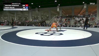 86 lbs Champ. Round 3 - Brayden Thompson, Cowboy RTC/ Titan Mercury Wrestling Club (TMWC) vs Reece Heller, Pittsburgh Wrestling Club