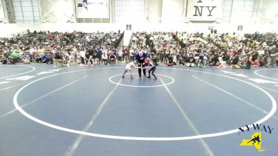 47 lbs Champ. Round 1 - Caleb Laughlin, Columbia Youth Wrestling Club vs Breylee Ryder, 518 Grapplers