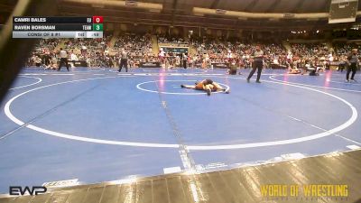 55 lbs Consi Of 8 #1 - Camri Bales, Eastside United vs Raven Borsman, Team Barracuda