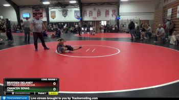 6 lbs Cons. Round 1 - Brayden Delaney, Fort Madison Wrestling Club vs Chancen Senas, WBNDD