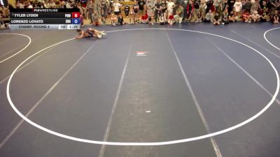 84 lbs Champ. Round 4 - Tyler Lyden, Pinnacle vs Lorenzo Lovato, Summit Wrestling Academy