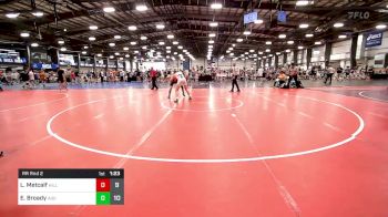 132 lbs Rr Rnd 2 - Lane Metcalf, Hillbilly Hammers vs Elijah Broady, Indiana Outlaws White