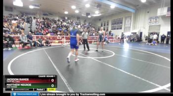 220 lbs Champ. Round 1 - Jackson Ramos, Vista Del Lago vs Matthew Negroe, San Marino
