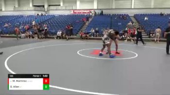 135 lbs Cons. Round 5 - Mark Martinez, HIGHLAND PARK vs Donavon Allen, Harvey Twisters