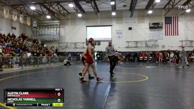 144 lbs Semifinal - Austin Clark, Oregon City vs Nicholas Yarnell, Sandy