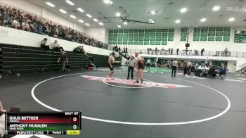 285 lbs Champ. Round 2 - Anthony Musalem, Wind River vs Doug Bettger, Powell