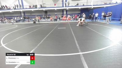 165 lbs Round Of 32 - Luca Pontone, Princeton U vs Geno Quodala, Naval Academy