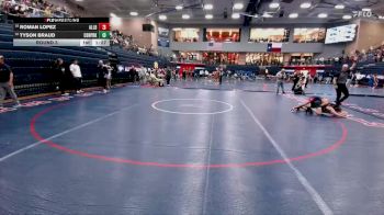 106 lbs Round 3 - Tyson Braud, Cedar Park vs Roman Lopez, Allen Blue