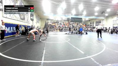 126 lbs 3rd Place Match - Josiah Leyvas, La Serna vs Chris Qureshi, Fountain Valley