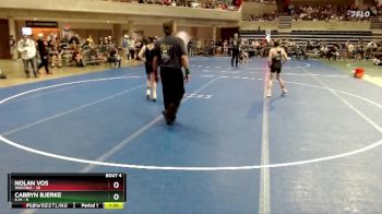 80 lbs Champ. Round 1 - Cabryn Bjerke, K-M vs Nolan Vos, Waconia