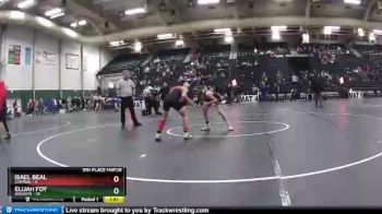 106 lbs Placement Matches (16 Team) - Elijah Foy, Augusta vs Isael Beal, Central