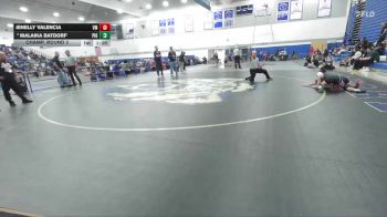 110 lbs Champ. Round 3 - Jenelly Valencia, Vista Murrieta vs Malaika Batdorf, Pioneer