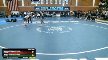 165 lbs Semifinal - Porter Baclayon, Layton vs George Mansfield, Layton