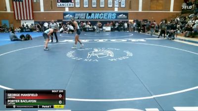 165 lbs Semifinal - Porter Baclayon, Layton vs George Mansfield, Layton