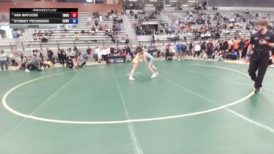 53 kg Semis - Ava Bayless, Iowa Womens Wrestling Club vs Sydney Petzinger, Cardinal WC