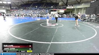 155 lbs Round 2 - Jaiden Zapien, Steelclaw Wrestling Club vs Ruby Clark, Toppenish USA Wrestling Club