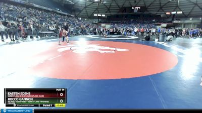 102 lbs Cons. Round 2 - Easten Edens, Wrestling Rhinos Wrestling Club vs Rocco Gannon, Inland Northwest Wrestling Training Center