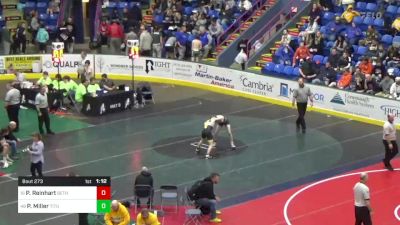 117 lbs Round Of 32 - Pierce Reinhart, Bethel Park vs Parker Miller, Titusville