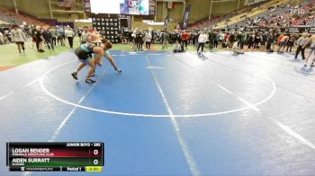 285 lbs 7th Place Match - Aiden Surratt, Illinois vs Logan Bender, Pinnacle Wrestling Club