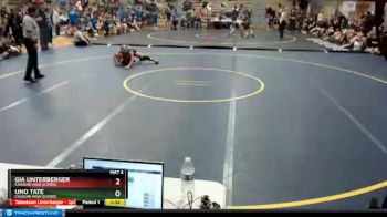 119 lbs Round 3 - Uno Tate, Chugiak High School vs Gia Unterberger, Chugiak High School